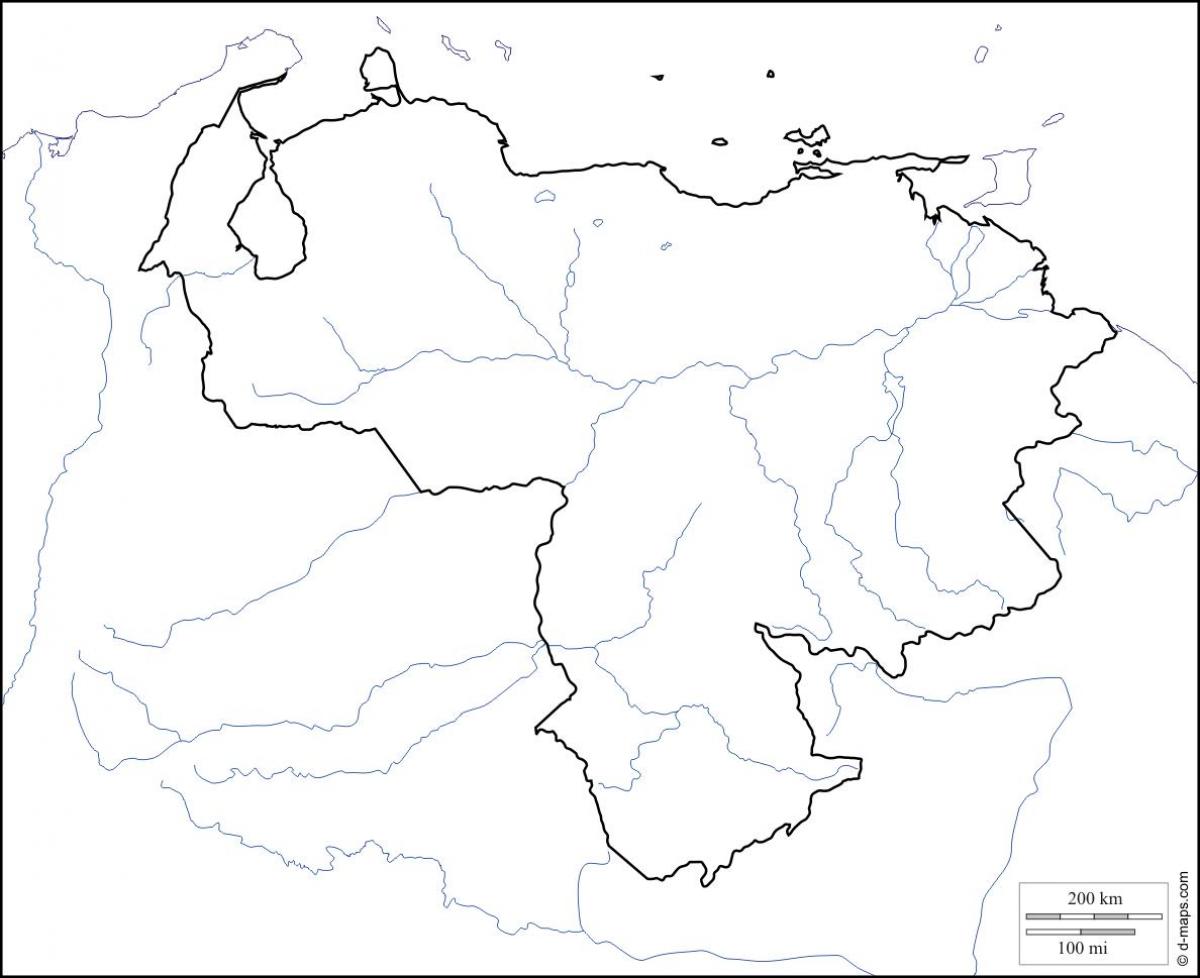 venezuela blangkong mapa