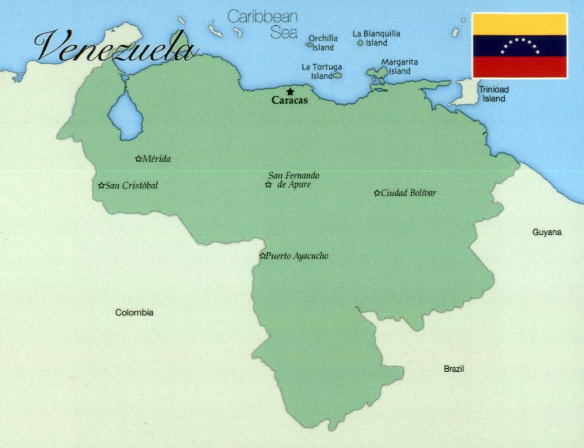 mapa ng venezuela sa mga lungsod