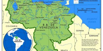 Mapa ng mapa de venezuela
