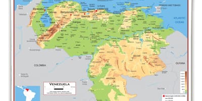 Mapa ng venezuela elevation
