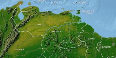Mapa ng venezuela heograpiya