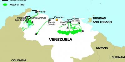 Venezuela taglay ng langis mapa
