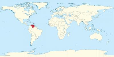 Venezuela sa mapa ng mundo